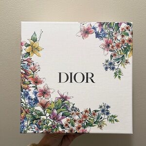 Dior White Box with Floral Accents